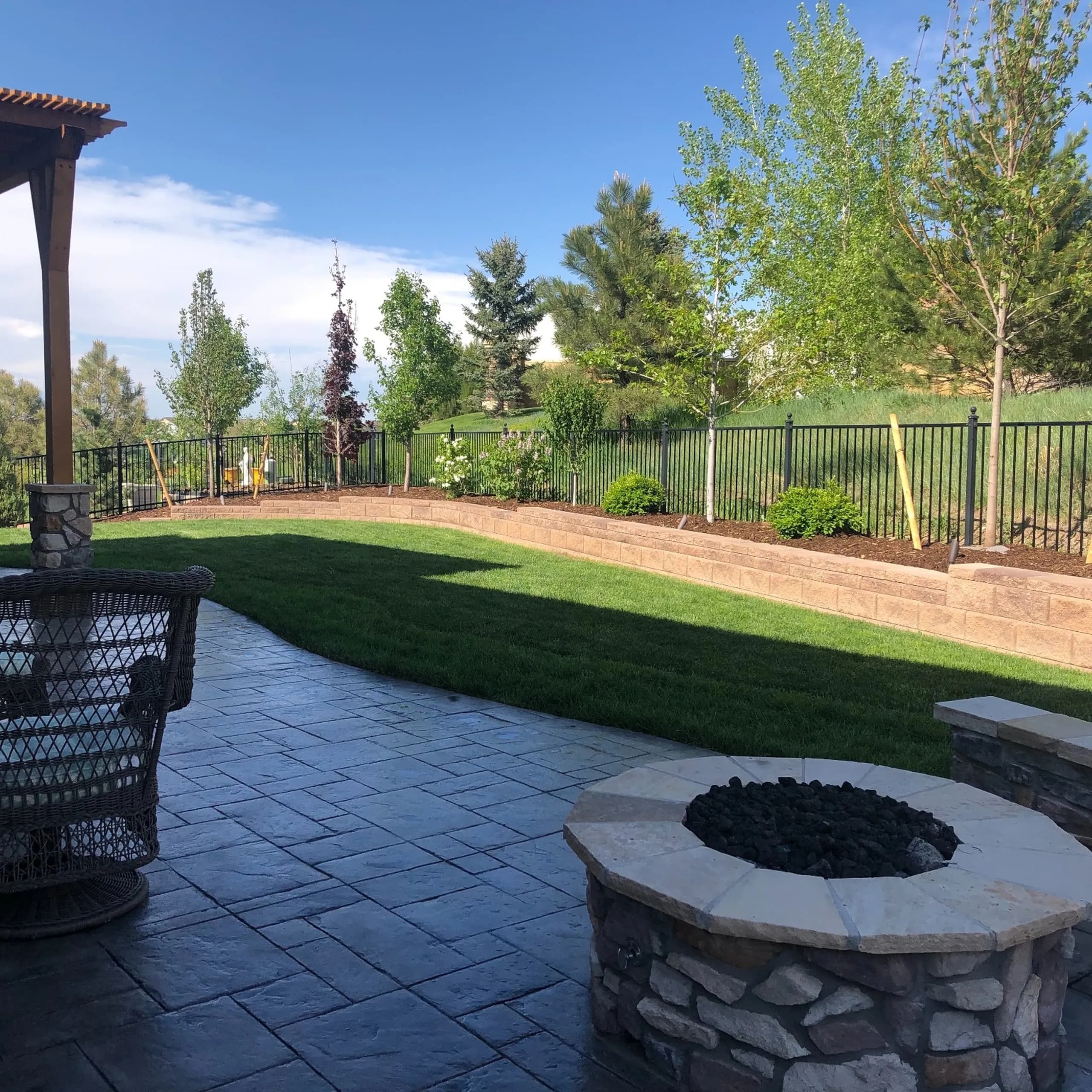 Finished concrete installation in Centennial — demo to final cleanup, done right.